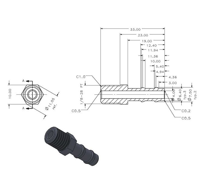 Stainless Steel Barb Fitting (1).1(001)